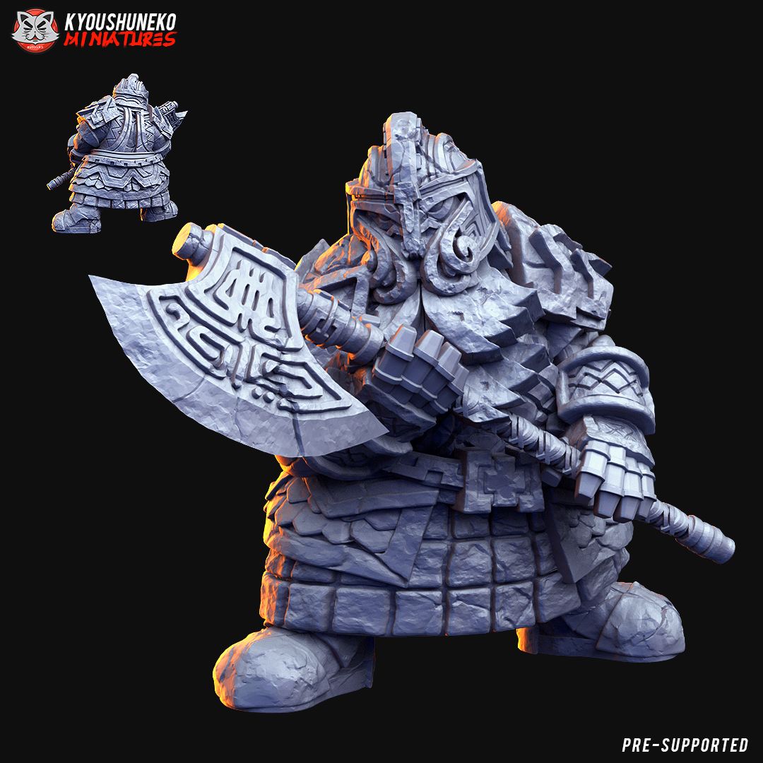 Dwarf Rune Guardian Golem